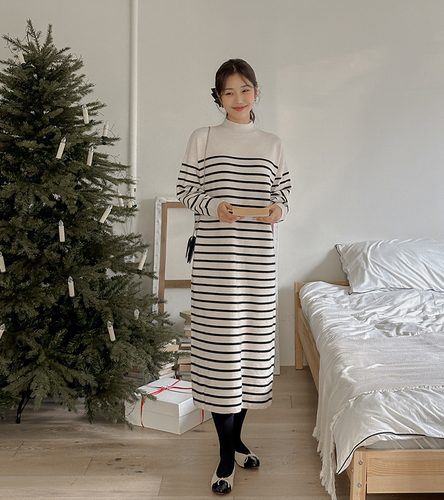 Ripley 条纹半极地连衣裙