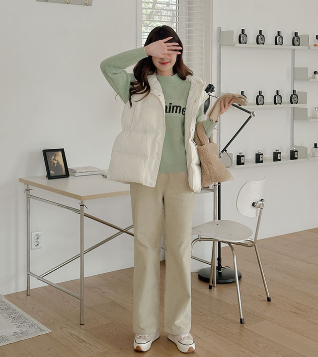 [MADE] 冬季灯芯绒束带裤