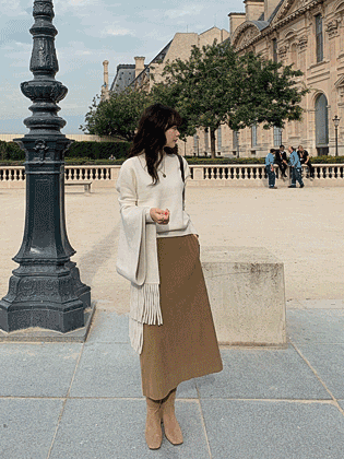 Bell H 型灯芯绒半身裙