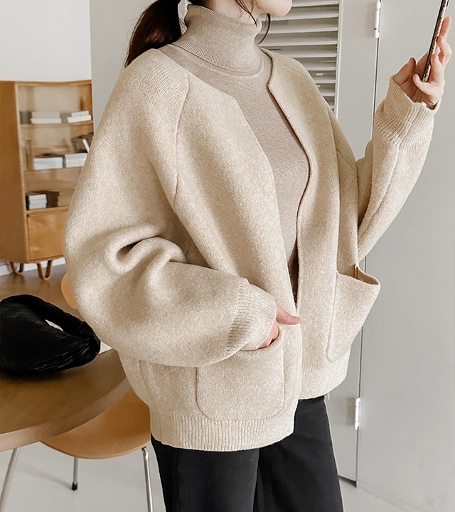 快乐羊毛针织夹克