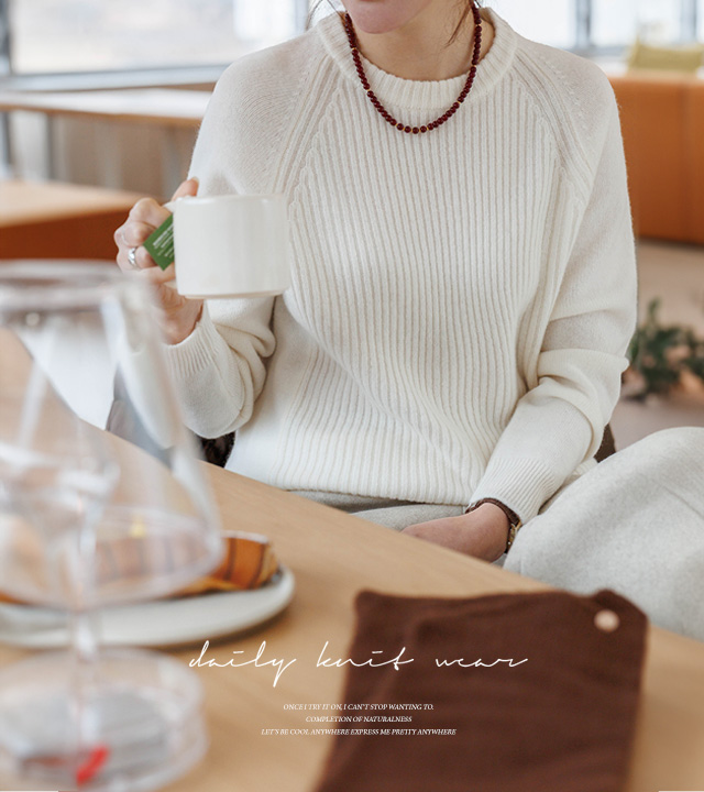 Lip Mix 100% 羊毛圆针织