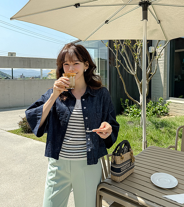刷毛牛仔衬衫夹克