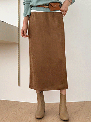 Mare 绒面革 H 字形半身裙