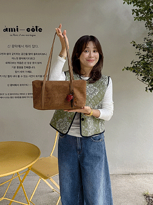 Amuse 绒面革手提包