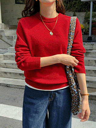 多色针织（2种：圆领/V领）