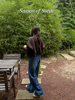 Nokara 绒面革拉链套头衫