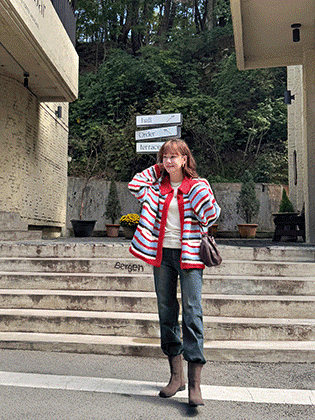 Willy 条纹宽松开衫