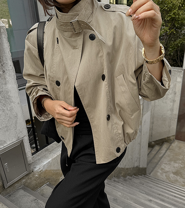 Gino Trench 蓝色夹克 