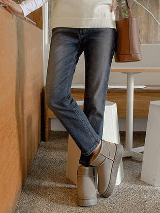 Recto 水洗拉绒牛仔裤