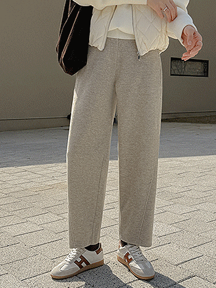 舒适羊毛宽松休闲裤