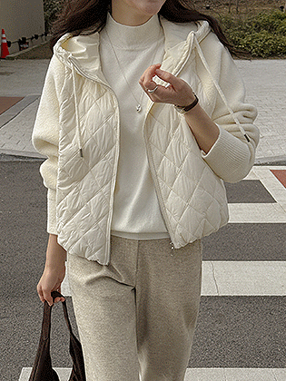 菱形刺绣针织加厚套头衫 