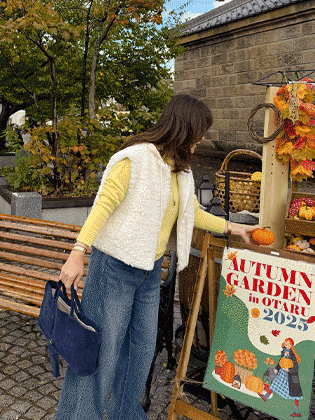 毛绒针织连帽抓绒背心