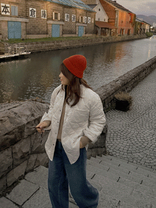 精致绗缝衬衫外套