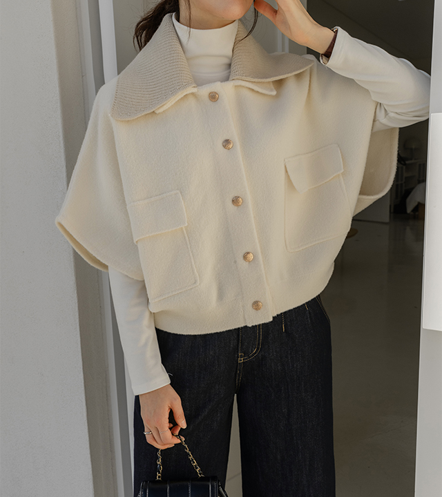 Mode Kara 披肩开衫