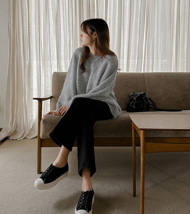 零度剪裁羊毛喇叭牛仔裤