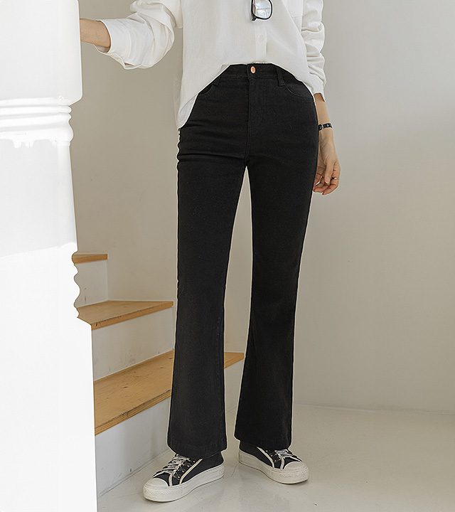 Robe 桃色羊毛喇叭裤