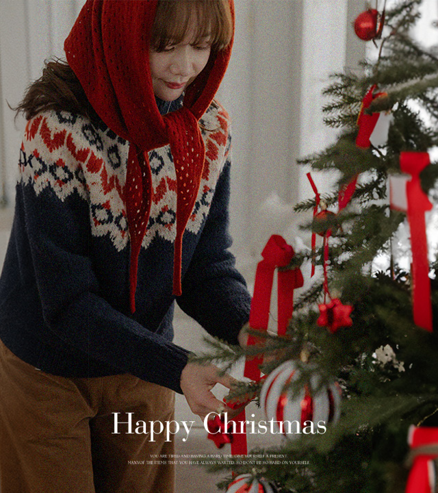 北欧羊毛针织毯