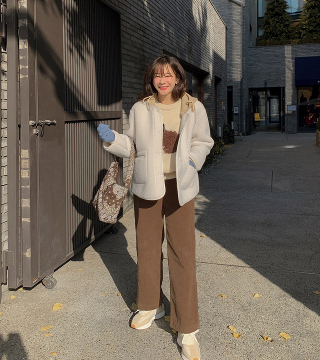 【MADE】舒适灯芯绒阔腿裤 #最后机会