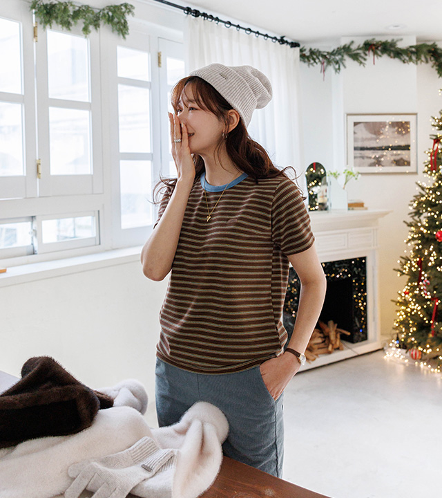 雪绒贴片短袖T恤