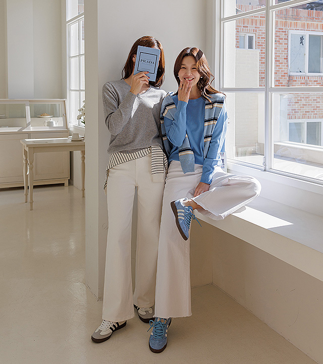 【MADE】Manon吊坠针织衫（2种款式：圆领/V领）