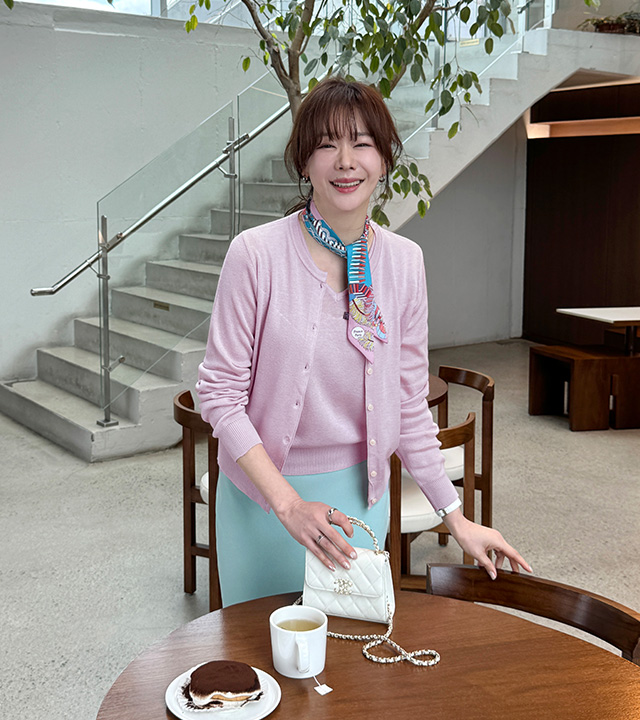 大豆针织开衫套装