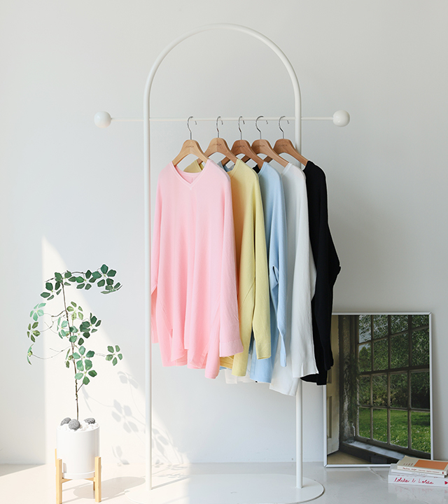 Celon羊绒V领针织衫