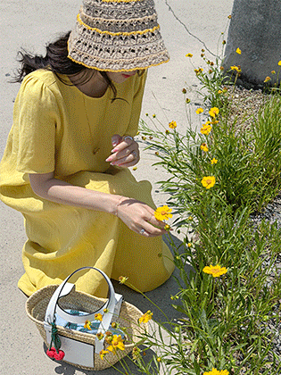 Chouette 法式亚麻连衣裙