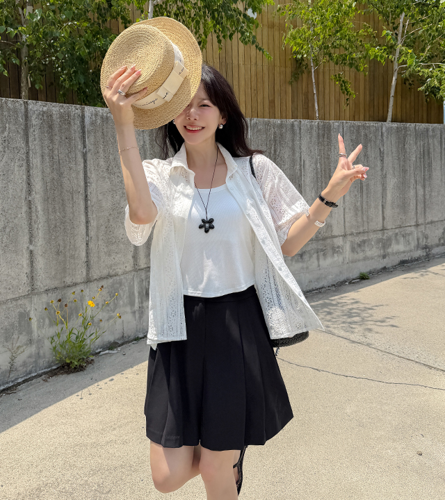 Nerf Lace 宽松衬衫