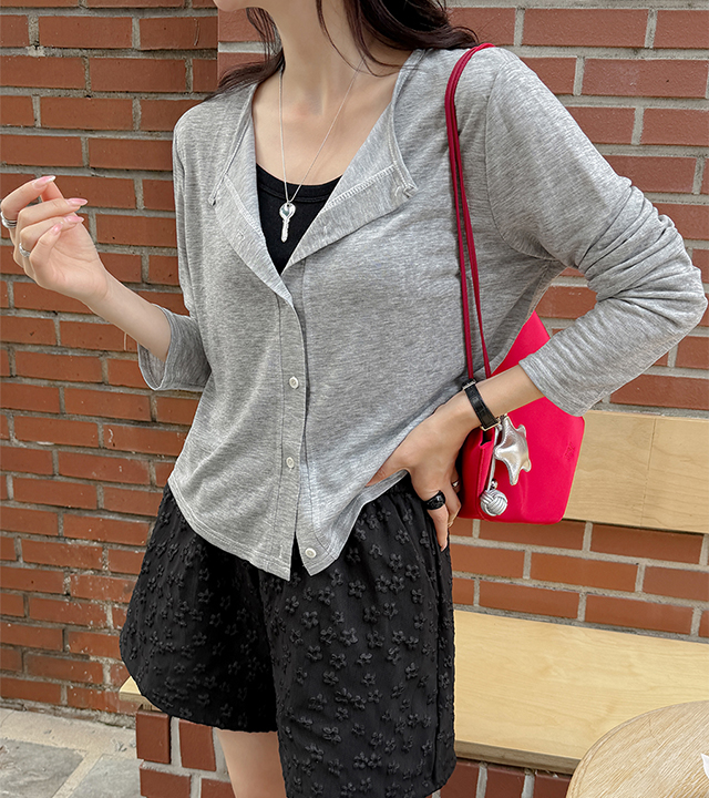 RN Tencel 粗纺开衫