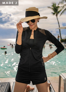 [JVERA] Mash Zip Up Rash Guard