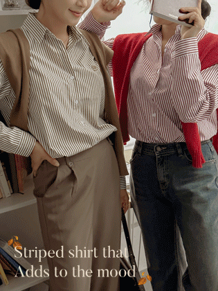 喜欢条纹衬衫