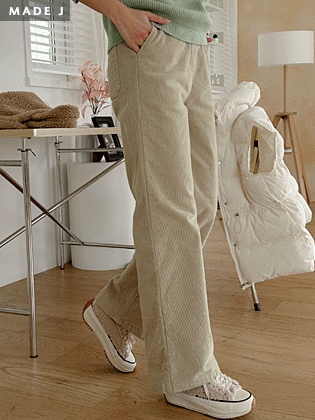 [MADE] 冬季灯芯绒束带裤