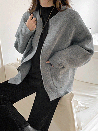 快乐羊毛针织夹克