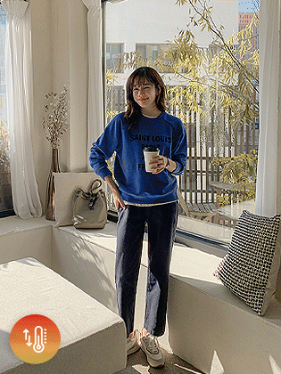 Cacion 半宽松拉绒长裤