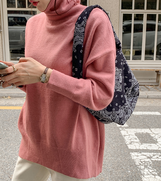 塞纳河极地长针织衫