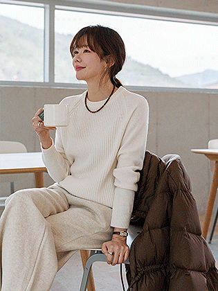 Lip Mix 100% 羊毛圆针织