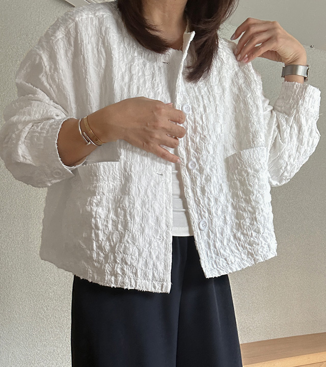 褶皱圆夹克