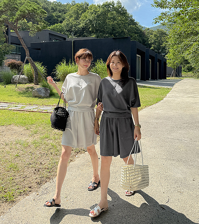 花园休闲裤套装