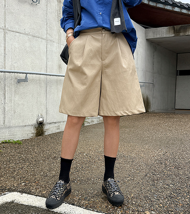 法式褶裥皮裤