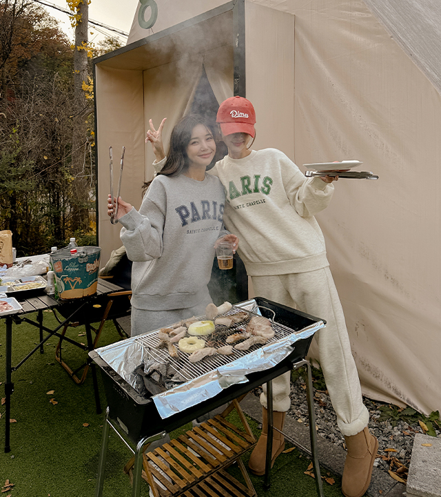 Paris 卫衣慢跑套装
