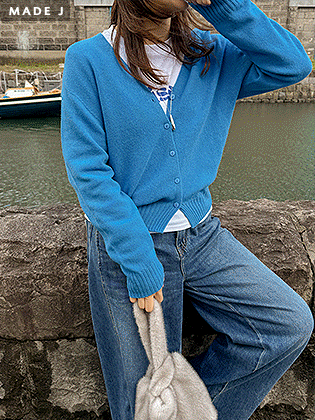 【MADE】100% 纯羊毛针织开衫 