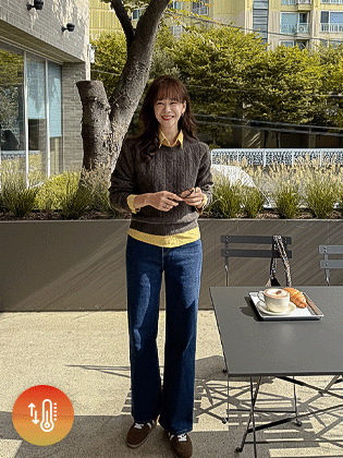 Stan 半宽拉绒牛仔裤