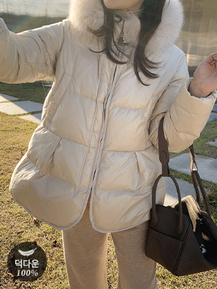 蒙狐毛连帽加厚套头衫