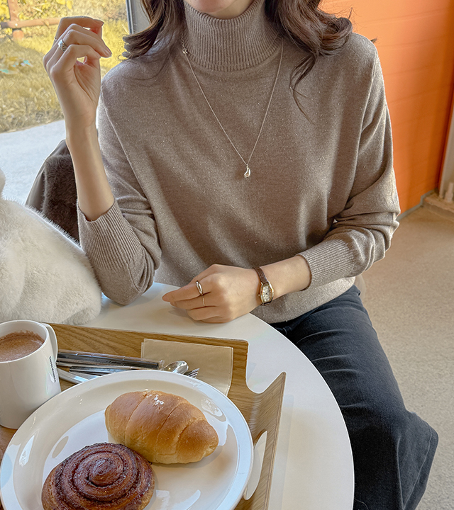 亮片珍珠极地针织衫