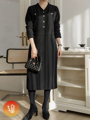 Stella金色纽扣抓绒连体衣