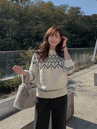 诺顿图案圆针织