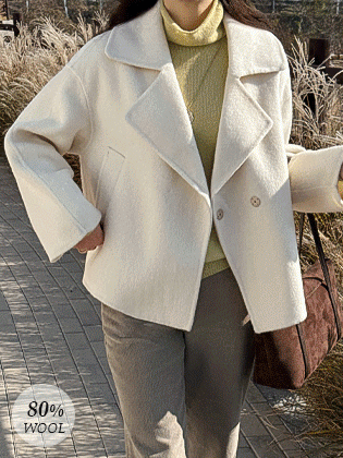 Jenner羊毛手工半身外套