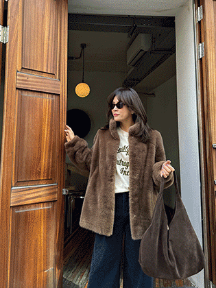 Loro貂皮半身外套