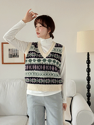 Rudy 羊驼毛针织背心