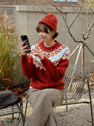 北欧羊毛针织毯